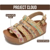 image:imageGirls Sandals with Adjustable Buckle Kids Sandals Wedge Sandals for GirlsGold Multi