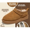 image:imageProject Cloud 100 Genuine Leather Slippers for Kids  Slip On SlippersChestnut Suede