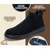 image:imageProject Cloud Genuine Leather Boots For Men  Ankle Chelsea Mens BootsBlack Suede