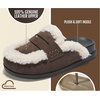 image:imageProject Cloud Girls Clogs 100 Genuine Leather Fuzzy Clogs for GirlChocolate Suede