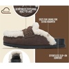 image:imageProject Cloud Girls Clogs 100 Genuine Leather Fuzzy Clogs for GirlChocolate Suede