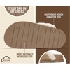 image:imageProject Cloud Girls Clogs 100 Genuine Leather Fuzzy Clogs for GirlLight Taupe Suede