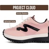 image:imageTrendy Sneakers for Girls with Stretch Laces Easy Slip in  Shoes for GirlsBlush Combo