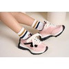 image:imageTrendy Sneakers for Girls with Stretch Laces Easy Slip in  Shoes for GirlsBlush Combo