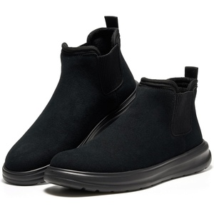 image:imageProject Cloud Genuine Leather Boots For Men  Ankle Chelsea Mens BootsBlack Suede