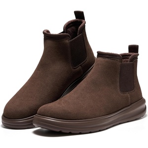 image:imageProject Cloud Genuine Leather Boots For Men  Ankle Chelsea Mens BootsMocha Suede