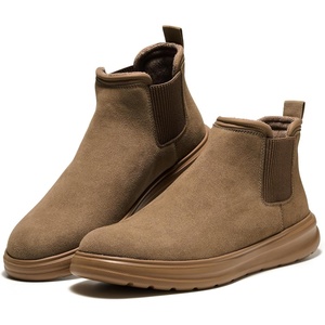 image:imageProject Cloud Genuine Leather Boots For Men  Ankle Chelsea Mens BootsSaddle Suede